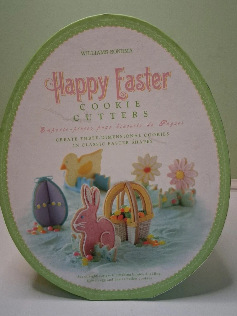 Williams-Sonoma Easter Cookie Cutter Set - Pastel Pink & Light Green